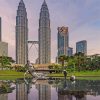 Petronas Twin Tower Building Diamond Paintings