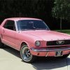 Pink 1966 Mustang Diamond Paintings