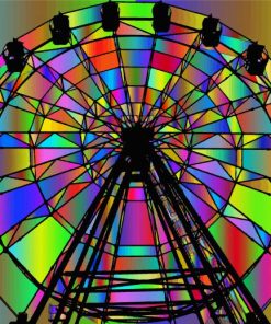 Rainbow Circus Wheel Diamond Paintings