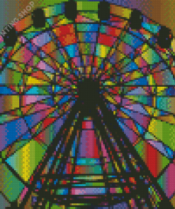 Rainbow Circus Wheel Diamond Paintings