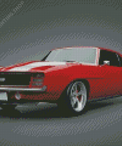 Red 69 Camaro Diamond Paintings