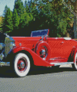 Red Packard Kit Diamond Paintings