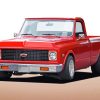 Red Chevy C10 Truck Diamond Paintings