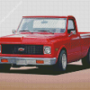 Red Chevy C10 Truck Diamond Paintings