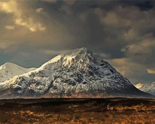 Snowy Munro Mountain Diamond Paintings