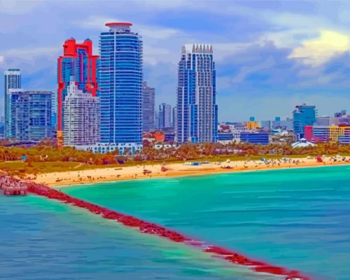 South Beach Miami Diamond Paintings