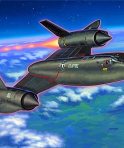 Sr 71 Blackbird Airplane Art Diamond Paintings