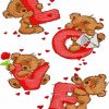 Teddy Bear Love Diamond Paintings