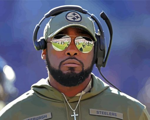 The Coach Mike Tomlin Diamond Paintings