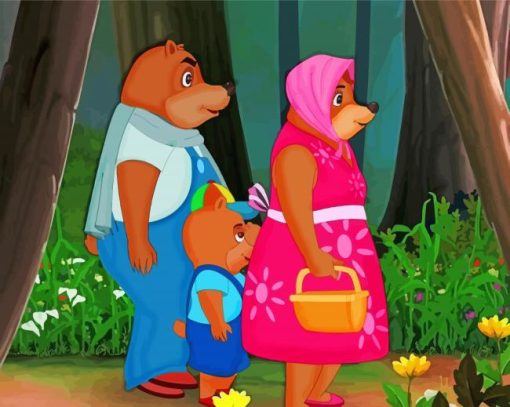 Three Bears Family Diamond Paintings