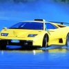 Yellow Lamborghini Diablo Diamond Paintings