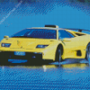 Yellow Lamborghini Diablo Diamond Paintings