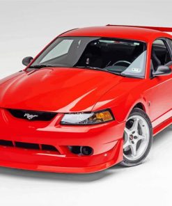 2000 Red Mustang Sport Car Diamond Paintings