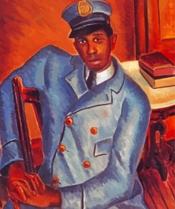 African Postman Diamond Painting