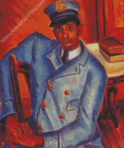 African Postman Diamond Painting