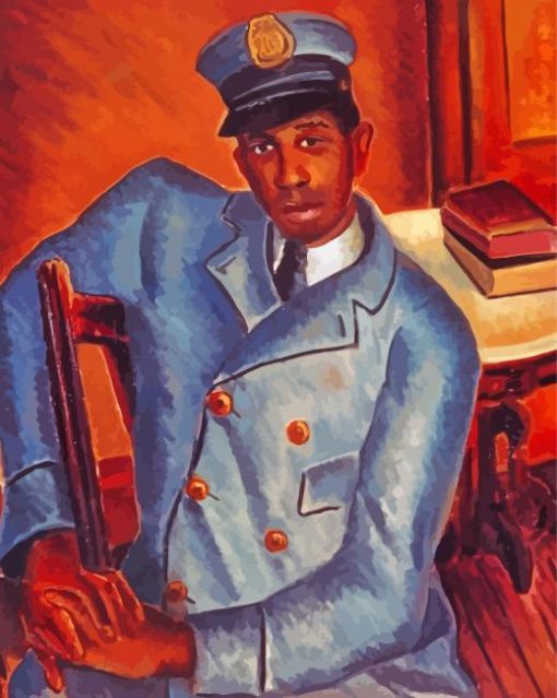 African Postman Diamond Painting