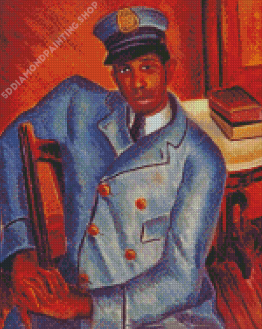 African Postman Diamond Painting