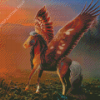 Alone Horse With Wings Diamond Paintings