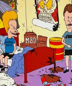 Animated Serie Beavis And Butthead Diamond Painting