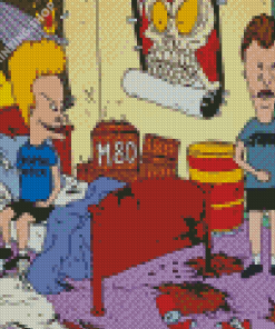 Animated Serie Beavis And Butthead Diamond Painting