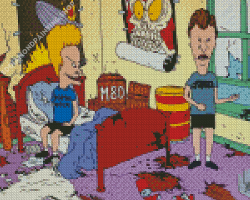 Animated Serie Beavis And Butthead Diamond Painting