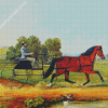 Antique Horse And Carriage Diamond Paintings