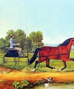 Antique Horse And Carriage Diamond Paintings