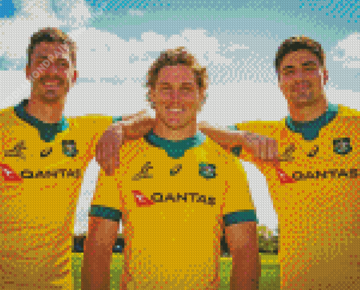 Aust Rugby Team Players Diamond Painting