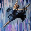 Ballerina Girl In Black Dress Diamond Painting