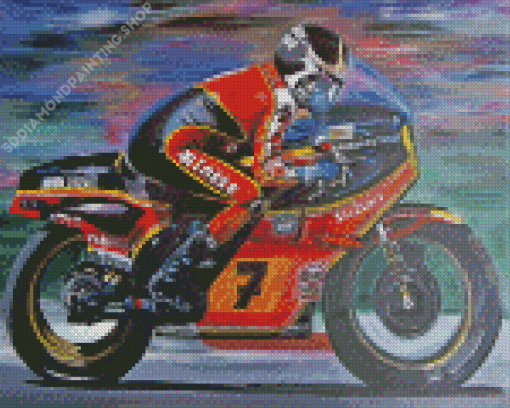 Barry Sheene Diamond Painting