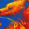 Bear Fire Art Diamond Painting