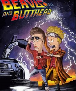 Beavis And Butthead Back To The Future Diamond Paintings