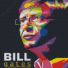 Bill Gates Pop Art Poster Diamond Painting