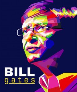 Bill Gates Pop Art Poster Diamond Painting