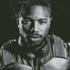 Black And White Killmonger Diamond Paintings