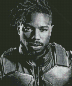 Black And White Killmonger Diamond Paintings