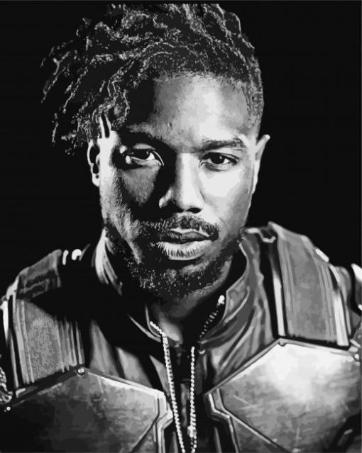 Black And White Killmonger Diamond Paintings