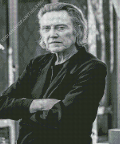 Black And White Christopher Walken Diamond Paintings