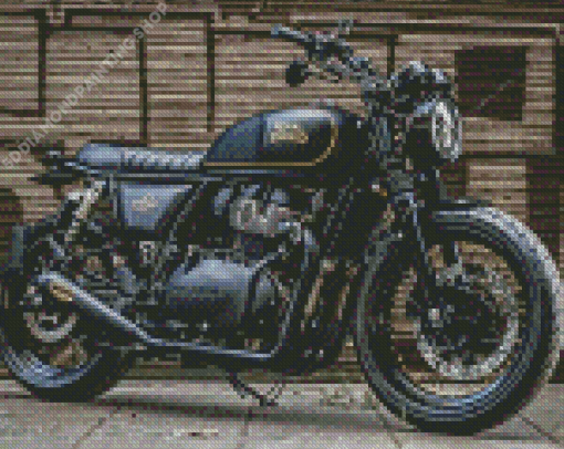 Black Royal Enfield Interceptor Diamond Painting