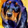 Black And Tan Coonhound Art Diamond Paintings