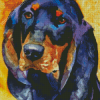 Black And Tan Coonhound Art Diamond Paintings