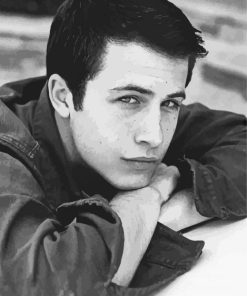 Black And White American Actor Dylan Minnette Diamond Paintings