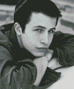 Black And White American Actor Dylan Minnette Diamond Paintings