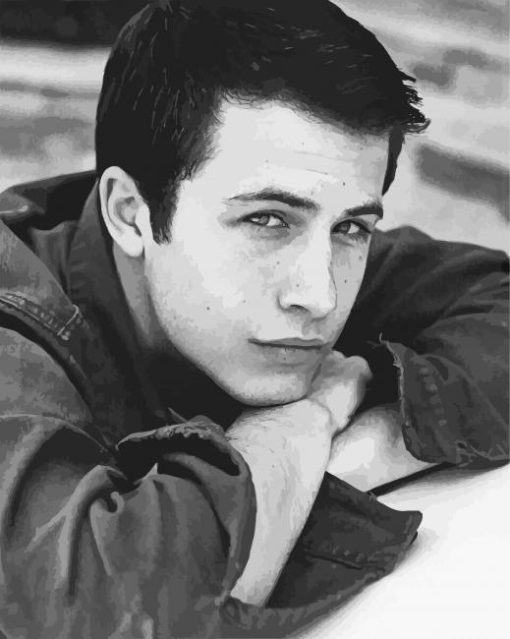 Black And White American Actor Dylan Minnette Diamond Paintings