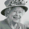 Black And White Queen Elizabeth Diamond Paintings