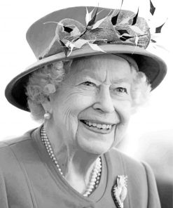 Black And White Queen Elizabeth Diamond Paintings