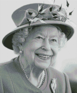 Black And White Queen Elizabeth Diamond Paintings