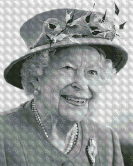 Black And White Queen Elizabeth Diamond Paintings