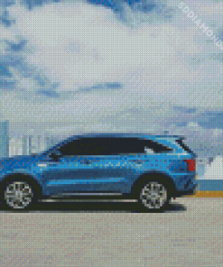 Blue Kia Sorento Diamond Paintings