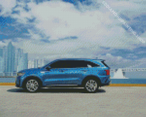 Blue Kia Sorento Diamond Paintings